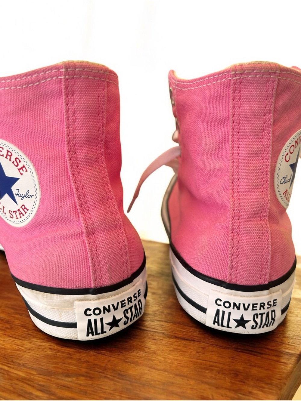 Converse Unisex Hot Pink High-Top Chuck Taylor All Star Sneakers US W7/M5 - Picture 11 of 11
